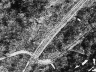 国中頓別町字栄の空中写真。昭和23年5月7日、米軍撮影。