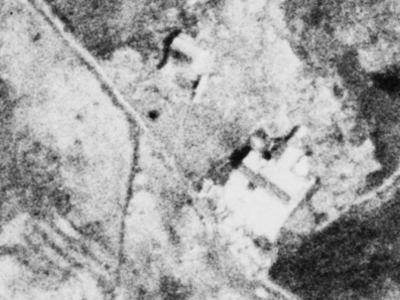中頓別町字栄の空中写真。昭和23年5月7日、米軍撮影。