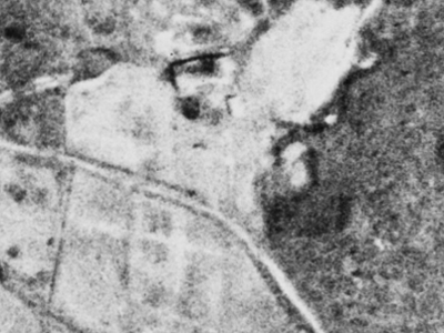 中頓別町字栄の空中写真。昭和23年5月7日、米軍撮影。