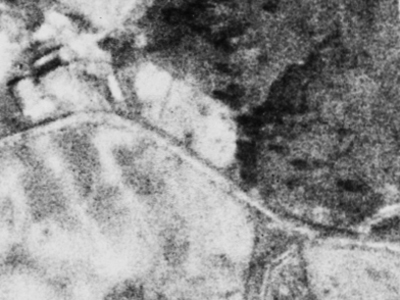 中頓別町字栄の空中写真。昭和23年5月7日、米軍撮影。