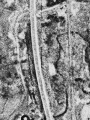 中頓別町字栄の空中写真。昭和23年5月7日、米軍撮影。